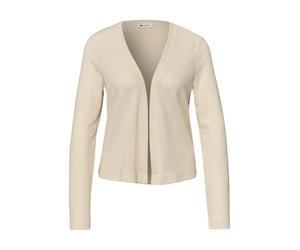 Street One - Langarm Jacke in offener Passform beige - Gr. - 40