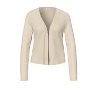 Cardigan STREET ONE, Herren, Gr. 40, smoke beige, Stoff, 60% Viskose, 40% Polyester, unifarben, normal normal, ohne Ausschnitt, abgesteppt, Strickjacken, Feinstrick (36234136-40) smoke beige