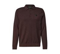 Street One - Langarm-Poloshirt braun - Gr. - L