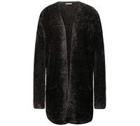 Street One - Langer Federgarn Cardigan braun - Gr. - 34