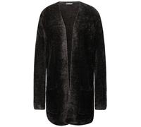Street One - Langer Federgarn Cardigan braun - Gr. - 44