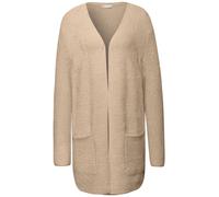 Street One Strickjacke Damen Größe 40 sanded beige – unifarben, 78% Polyamid, mit Taschen (770446)