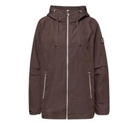 Street One - Leichte Übergangsjacke mit Kapuze braun - Gr. - 40