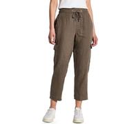 STREET ONE Damen A378741 Leinenhose im Cargo-Look, Acron Brown, 44W x 28L
