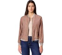 Blouson STREET ONE, Damen, Gr. 46, light apricot, Stoff, Obermaterial: 87% Viskose, 13% Polyester; Futter: 100% Polyester, comfort fit normal, Rundhals, Rippbündchen, Jacken Blouson, Rundhalsausschnit