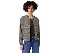 Street One Blouson Damen Rundhals Animal-Print molten earth Größe 34 Obermaterial 87% Viskose
