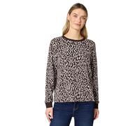 Street One Langarmshirt Leo-Jacquard Damen Gr. 42 molten earth 64% Polyester 33% Viskose 3% Elasthan