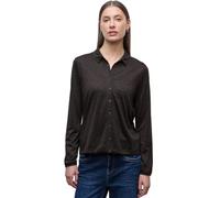 Street One Damen Leo-Shirt mit Hemdkragen Braun Größe 34