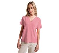 Street One Linen Look v-Neck Shirt Blush Peach 40