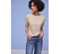 Street One Longsleeve in Beige - Größe 42 | Damen Tops