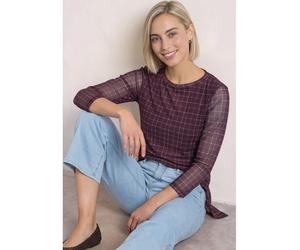 Street One Longsleeve in Bordeaux - Größe 42 | Damen Tops