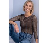 Street One Longsleeve in Dunkelbraun - Größe 38 | Damen Tops