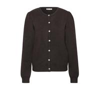 Cardigan STREET ONE, Damen, Gr. 34, eucalyptus grün meliert, Feinstrick, 38% Baumwolle, 36% Polyacryl, 23% Polyester, 3% Elasthan, unifarben, regular fit normal, Rundhals, Bündchen, Strickjacken, in U