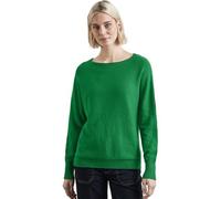 Strickpullover STREET ONE "Dolman" Gr. 36, grün (vibrant grün) Damen Pullover (89628827-36) vibrant grün