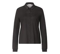 Langarmshirt STREET ONE, Damen, Gr. 36, braun (schwarz coffee), Shirts Langarmshirt, Jersey (25397608-36) schwarz coffee