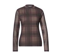 Street One - LTD QR printed mesh round neck 37870_sanded_amber - Gr. - 36