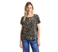Street One - Shirt mit Leo-Muster schwarz - Gr. - 36
