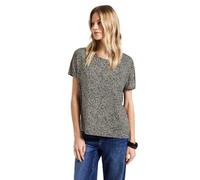 Street One - Shirt mit Leo-Muster beige - Gr. - 38