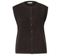 Street One - LTD QR_sleeveless cardigan rib 17874_black_coffee - Gr. - 36