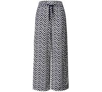 Street One - Marlenehose mit Muster blau - Gr. - 30