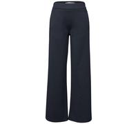 Street One - Marlenehose mit weitem Bein und hohem Bund blau - Gr. - 44/30