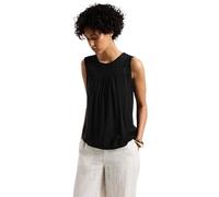 Street One mat-Mix top w.Ajour Yoke Black 34
