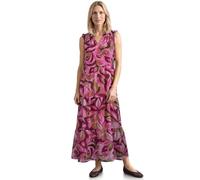Maxikleid STREET ONE, Damen, Gr. 34, EURO-Größen, bunt (magenta dream), Stoff, Obermaterial: 100% Polyester. Unterkleid: 100% Modal, geblümt, comfort fit knöchelfrei, Rundhals, normaler Saum, Kleider