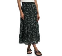 Maxirock STREET ONE, Damen, Gr. 32, deep bound grün, Stoff, 100% Polyester, geblümt, normal knöchellang, Röcke Maxirock, mit seitlichen Einschubtaschen (24303860-32) deep bound grün