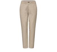 Street One Melange-Hose mit Detail sanded beige meliert, knöchellang, Gr. 44/28
