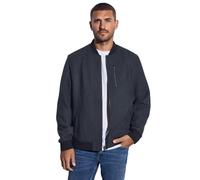Blouson STREET ONE MEN, Herren, Gr. XL (44), nightwalk blau, Web, Obermaterial: 80% Polyester, 20% Wolle; Futter: 100% Polyester, unifarben, normal normal, hoch geschlossener Ausschnitt, Rippbündchen,