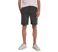 Shorts STREET ONE MEN, Herren, Gr. 32, industrial grau, Stoff, 74% Polyester, 21% Viskose, 5% Elasthan, unifarben, regular fit kurz, Hosen Shorts, mit Elastikbund (97262211-32) industrial grau