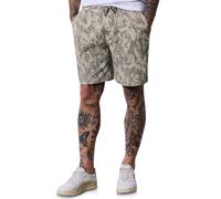 Shorts STREET ONE MEN, Herren, Gr. 3XL (48), beige (basic beige), Web, 96% Baumwolle, 4% Elasthan, bedruckt, regular fit kurz, Hosen Shorts, Elastikbund mit Tunnelzug (71529510-XXXL) basic beige