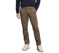 Chinohose STREET ONE MEN, Herren, Gr. 31, Länge 32, sepia braun, Web, 98% Baumwolle, 2% Elasthan, unifarben, regular fit lang, Hosen, aus Baumwolle mit Stretchanteil (41675459-31) sepia braun