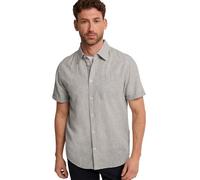 Street One MEN Männer Kurzarm Hemd aus Leinenmix in Braun, Gr: XL