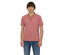 Street One MEN Herren Kurzarm Poloshirt im Melange-Look