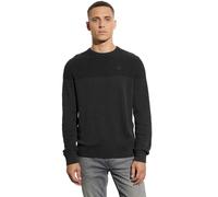 Strickpullover STREET ONE MEN, Herren, Gr. XXL (46), grau (anthra grau melange), Web, 100% Baumwolle, unifarben, casual, normal normal, Rundhals, Langarm Bündchen, Pullover, aus reiner Baumwolle (2347