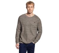 Herren Rundhals Strukturpullover