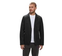 Funktionsjacke STREET ONE MEN, Herren, Gr. L (42), schwarz, Web, 79% Baumwolle, 19% Polyester, 2% Elasthan, Strukturmuster, casual, comfort fit normal, V-Ausschnitt, Langarm Bündchen, Jacken, mit Reve