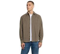 Street One MEN Männer Softes Cordhemd in Braun, Gr: 3XL
