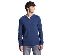 Street One MEN Herren Softes Slub Henleyshirt