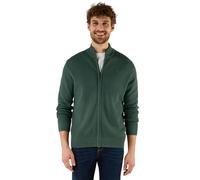 Strickjacke STREET ONE MEN, Herren, Gr. XXL46, grün (mineral grün), Web, 100% Baumwolle, unifarben, normal normal, hoch geschlossener Ausschnitt, Bündchen, Strickjacken, Feinstrick (92526612-XXL) mine