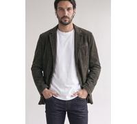 Sakko STREET ONE MEN, Herren, Gr. S (38), braun (chestnut braun), Web, 98% Baumwolle, 2% Elasthan, V-Ausschnitt, abgesteppt, Sakkos Sakko, in Cord-Optik (17754636-S) chestnut braun