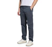 Chinohose STREET ONE MEN, Herren, Gr. 34, Länge 32, grau blau, Web, 98% Baumwolle, 2% Elasthan, unifarben, regular fit lang, Hosen, aus Baumwolle mit Stretchanteil (68320567-34) grau blau