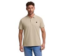 Street One MEN Kurzarm Poloshirt in Stretchqualität raw beige XL