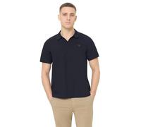 Street One MEN Kurzarm Poloshirt mit Struktur Dark Ink Blue XXL