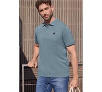 Street One MEN Männer Basic Komfort-Poloshirt mit Kurzarm in Blau, Gr: L