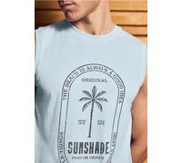 Street One MEN Männer Basic Tanktop mit Print in Blau, Gr: XL