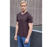 Street One MEN Männer Basic V-Neck T-Shirt in Rot, Gr: M