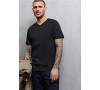 Street One MEN Männer Basic V-Neck T-Shirt in Schwarz, Gr: M
