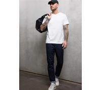Street One MEN Männer Basic V-Neck T-Shirt in Weiß, Gr: M